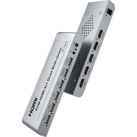 Bộ gộp Switch KVM HDMI 4 vào 1 ra Multi-Viewer, 4 HDMI 4K KVM lên 1 Màn Hình CS-90086